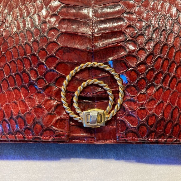 vintage snake skin handbag - Picture 3 of 5